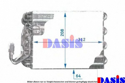 AKS DASIS 821130n -  Испаритель, кондиционер